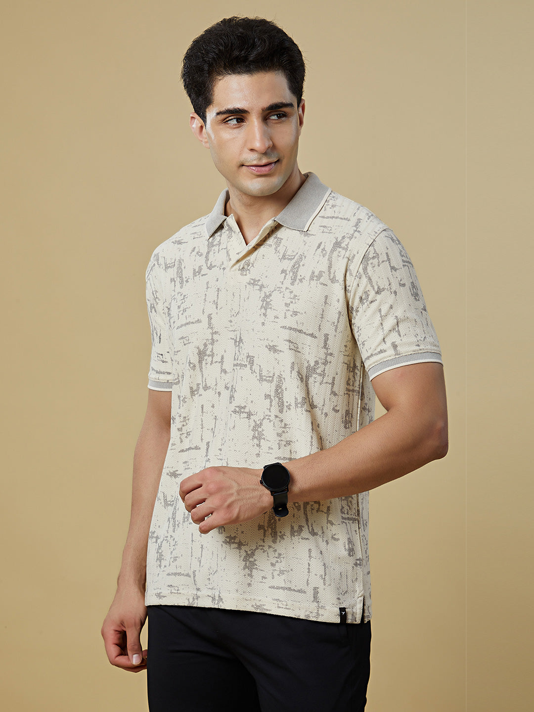 Men Regular Fit Polo T-Shirt with Supreme