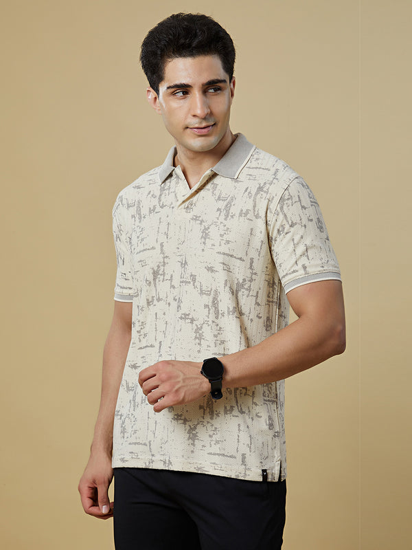 Men Regular Fit Polo T-Shirt with Supreme