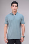 Men Cotton Blend Regular Fit Polo T-Shirt with Edge