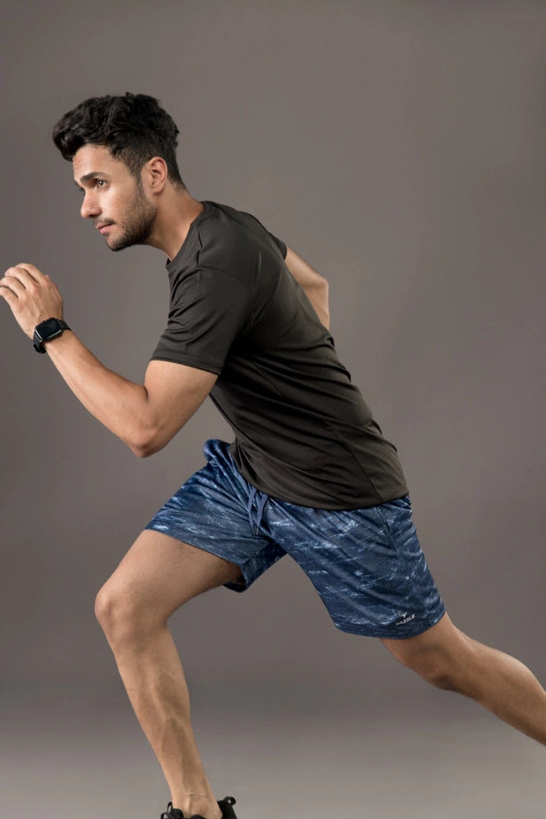Men Printed Regular Fit Active Shorts with Funky