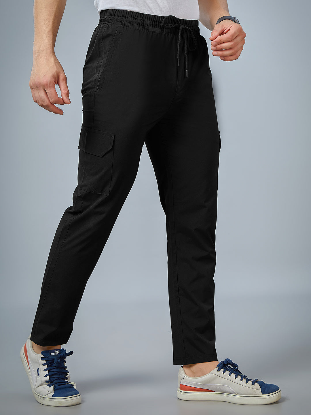 Men Regular Fit Cargo Pants with PILOT