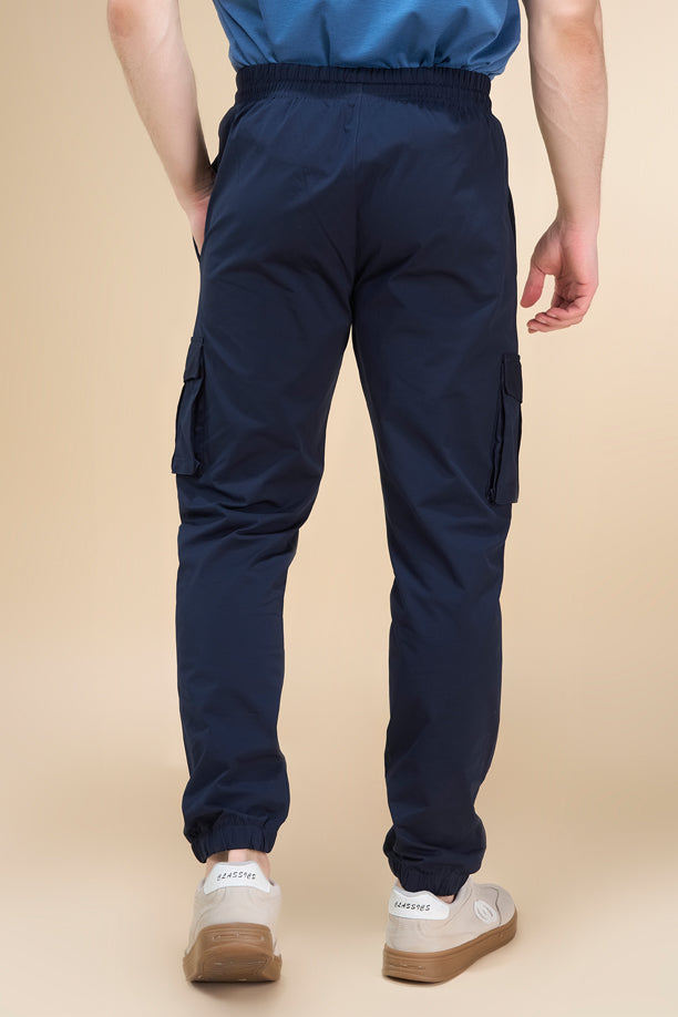 Men Cotex Regular Fit 2-Way Stretch Cargo Pants with Safari