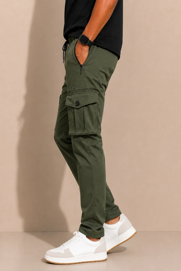 Men Dri Fit Stretch Cargo Pants with NATTY