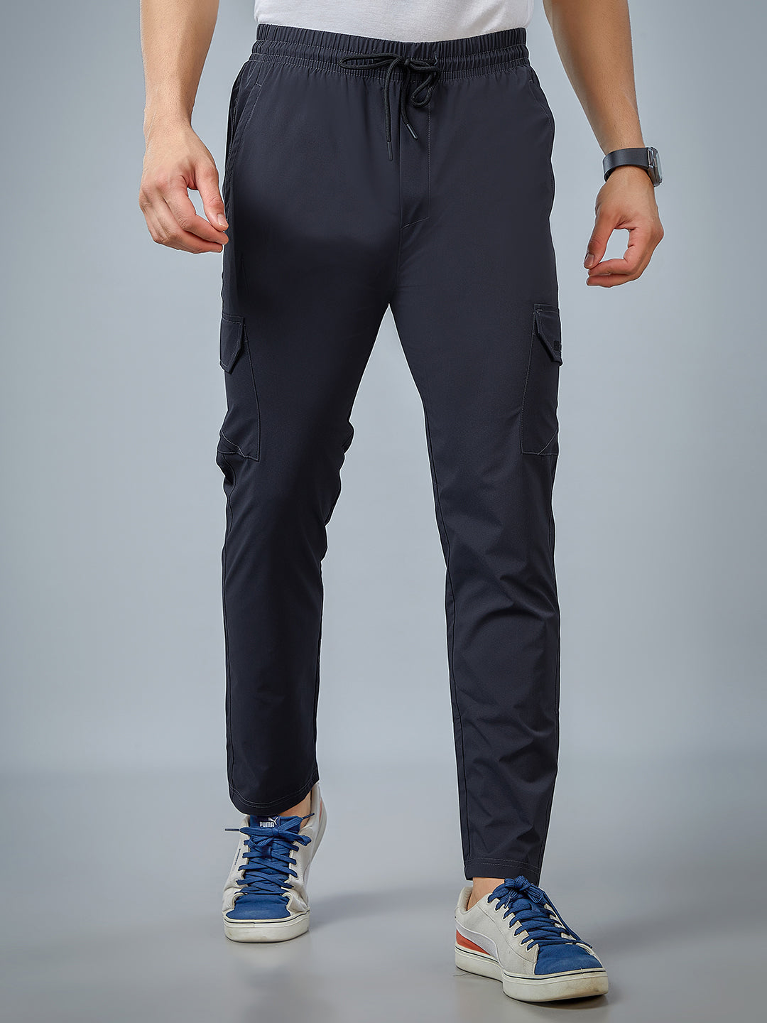 Men Regular Fit Cargo Pants with PILOT