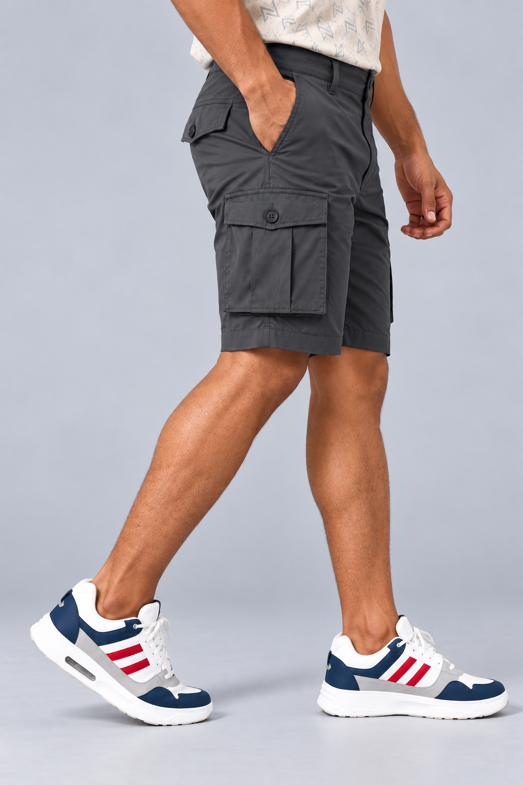 Men Regular Fit Cargo Shorts