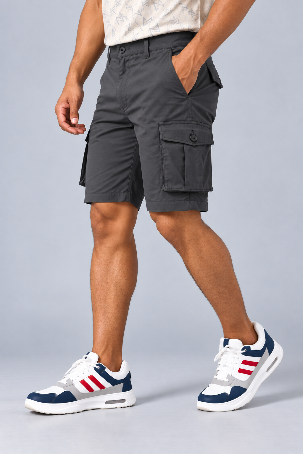 Men Regular Fit Cargo Shorts