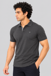 Men Slim Fit Polo T-Shirt with MATTY