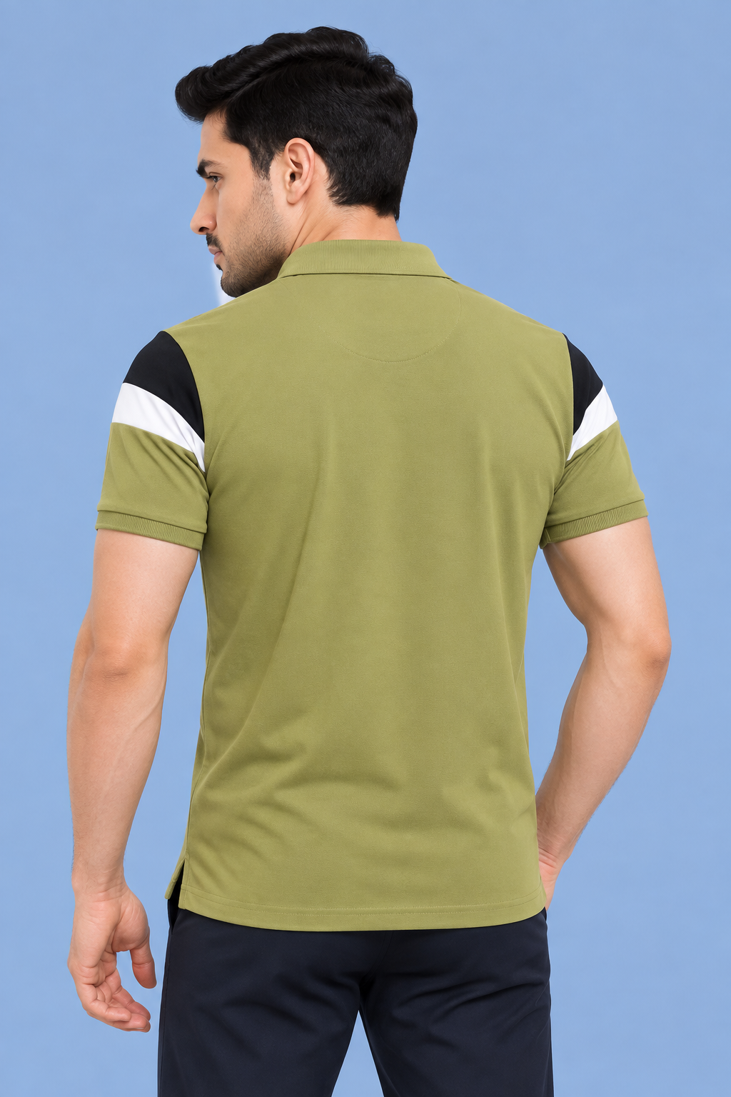 Men Trendy Slim Fit Polo T-Shirt with CRAZY