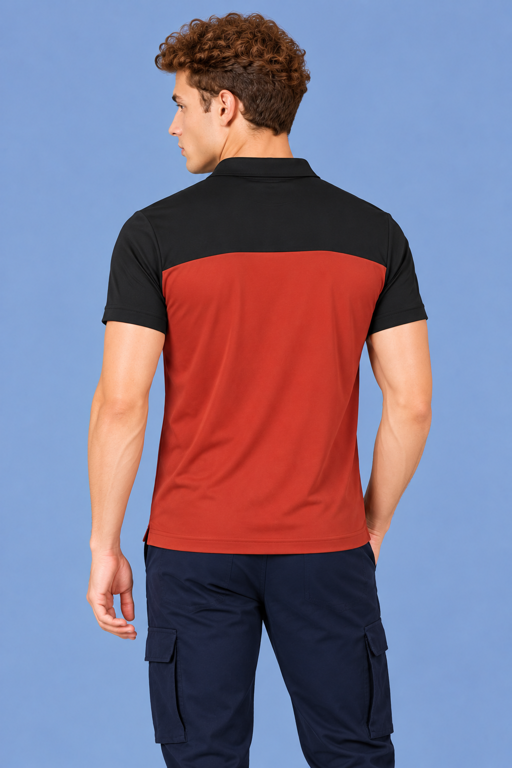 Men Slim Fit Polo T-Shirt with Spring
