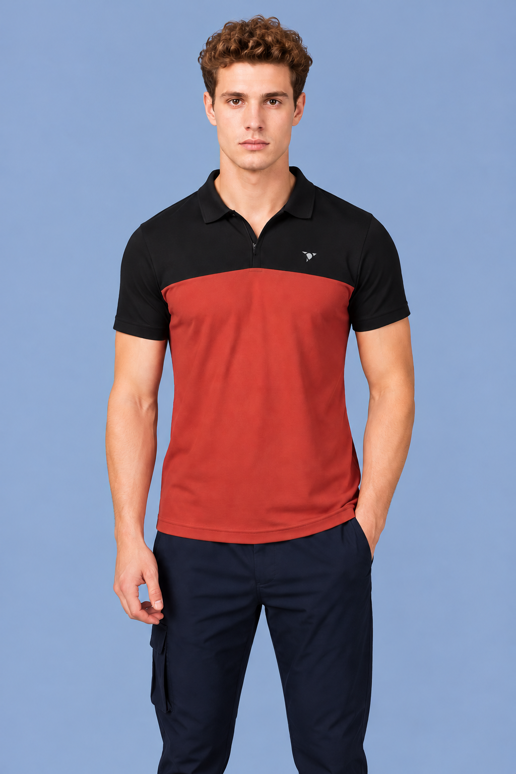 Men Slim Fit Polo T-Shirt with Spring
