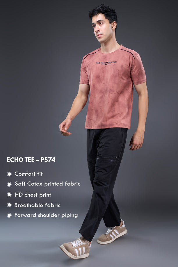 ECHO TEE | DESSERT ROSE