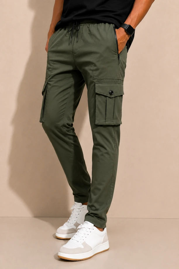 Men Dri Fit Stretch Cargo Pants with NATTY
