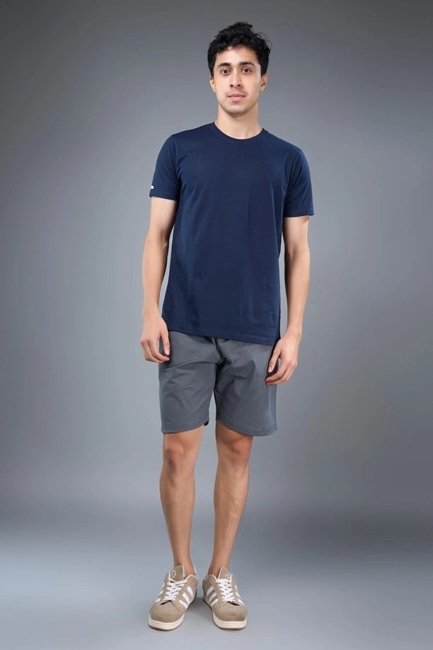 Men Solid Regular Fit Shorts with Pulse