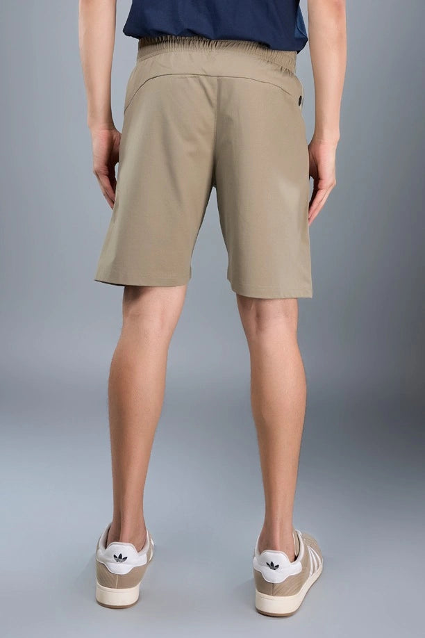 Men Solid Regular Fit Shorts with Pulse