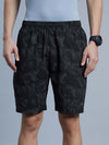 Men Regular Fit Printed Cotton Shorts with Zipper Pockets