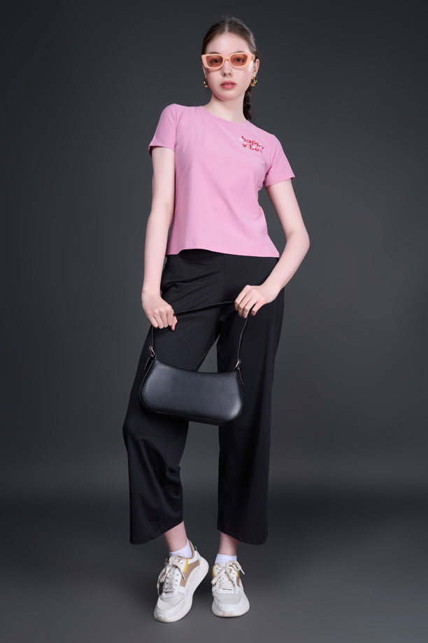 Women Graphic Regular Fit Round Neck T-shirt with COTEX