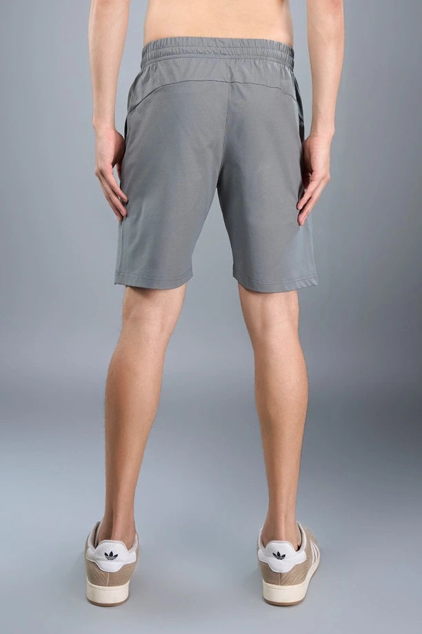 Men Solid Regular Fit Shorts with Pulse