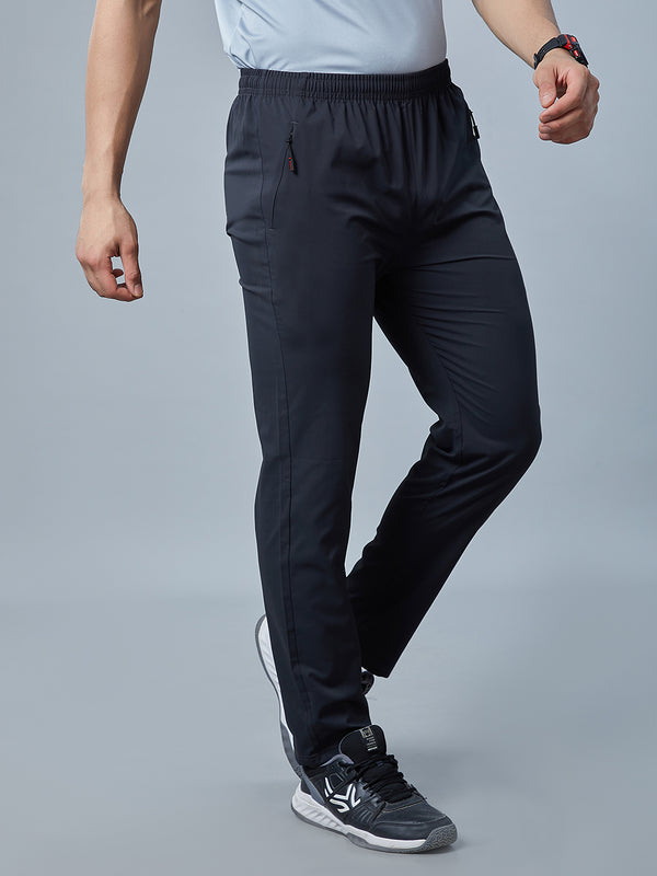 Men's Regular Fit Track Pants Pockets with RACE