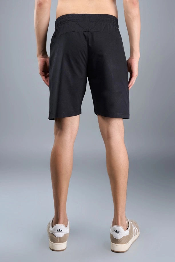 Men Solid Regular Fit Shorts with Pulse