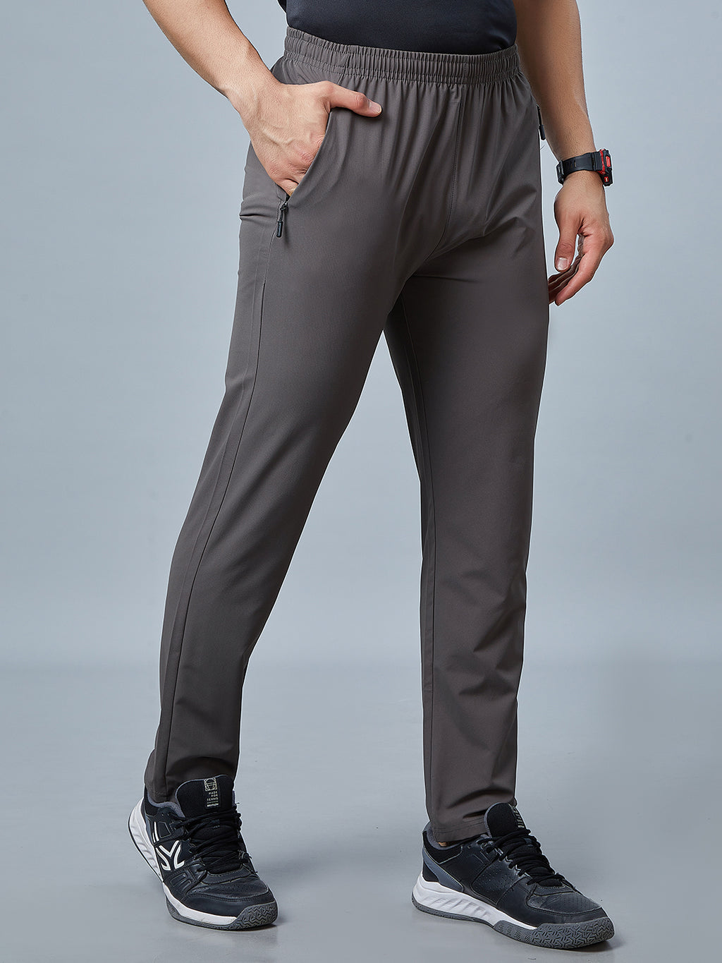 Men's Regular Fit Track Pants Pockets with RACE