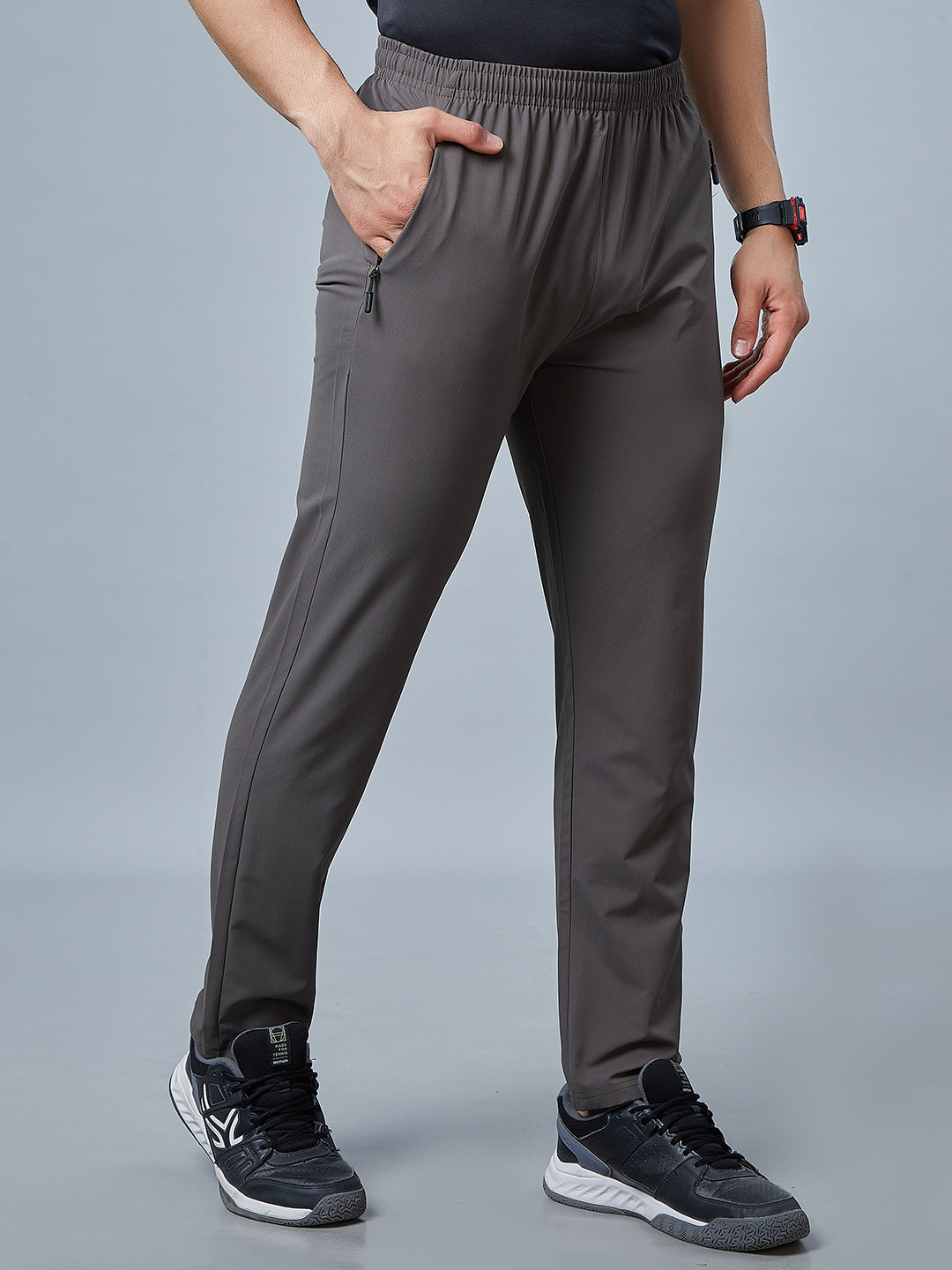 Men's Regular Fit Track Pants Pockets with RACE