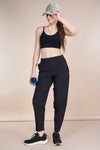 Women Regular Fit Track Pants with Woven Terry
