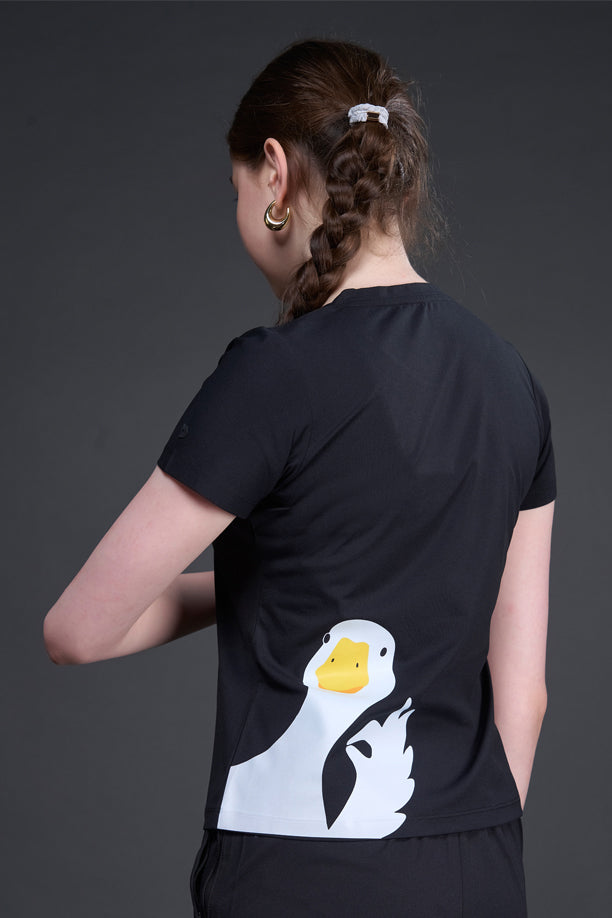 Women Graphic Regular Fit Round Neck T-shirt with COTEX