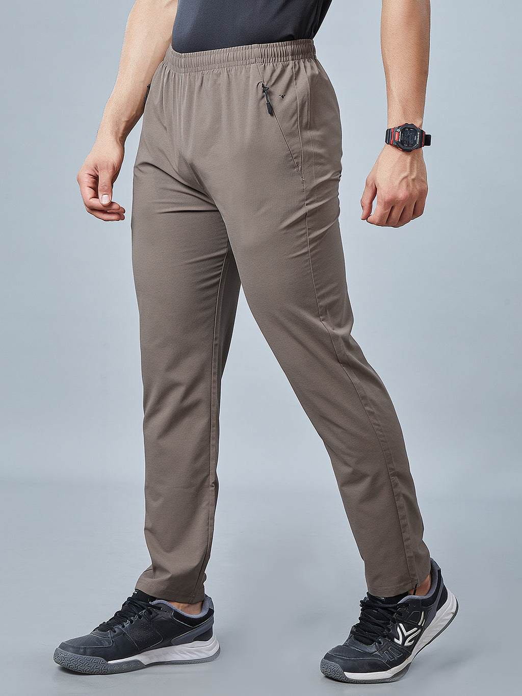 Men's Regular Fit Track Pants Pockets with RACE