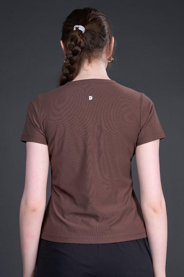 Women Graphic Regular Fit Round Neck T-shirt with COTEX