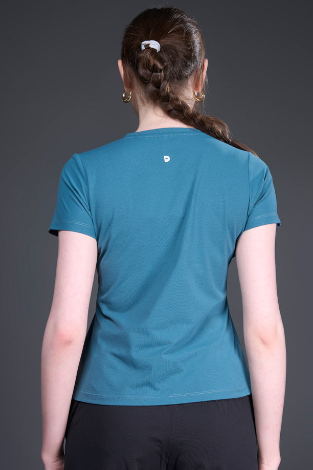 Women Graphic Regular Fit Round Neck T-shirt with COTEX