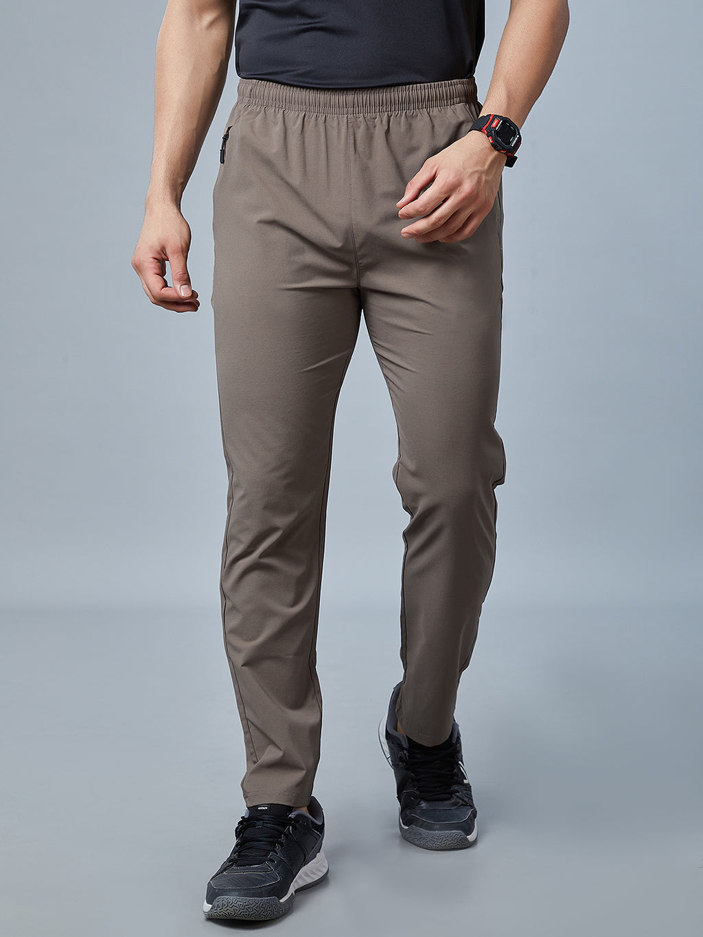 Men's Regular Fit Track Pants Pockets with RACE