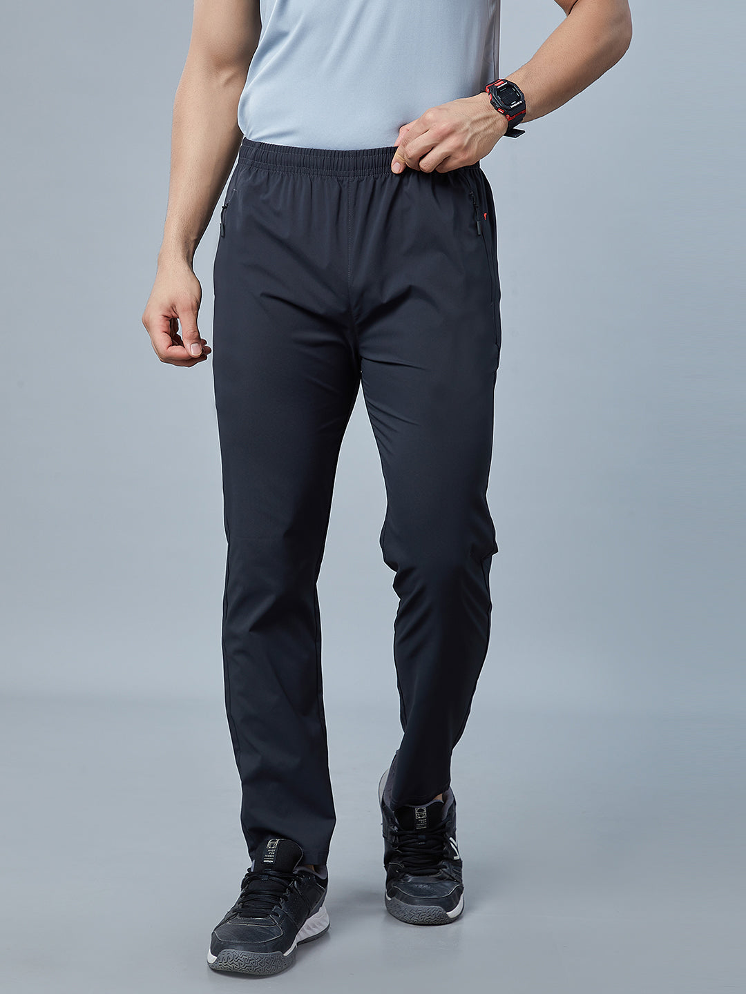Men's Regular Fit Track Pants Pockets with RACE