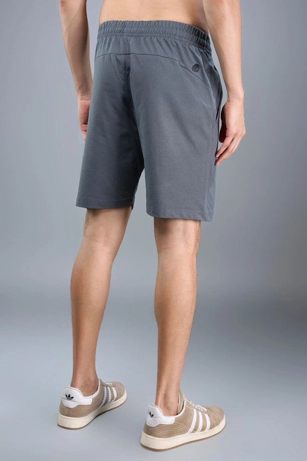 Men Solid Regular Fit Shorts with Pulse