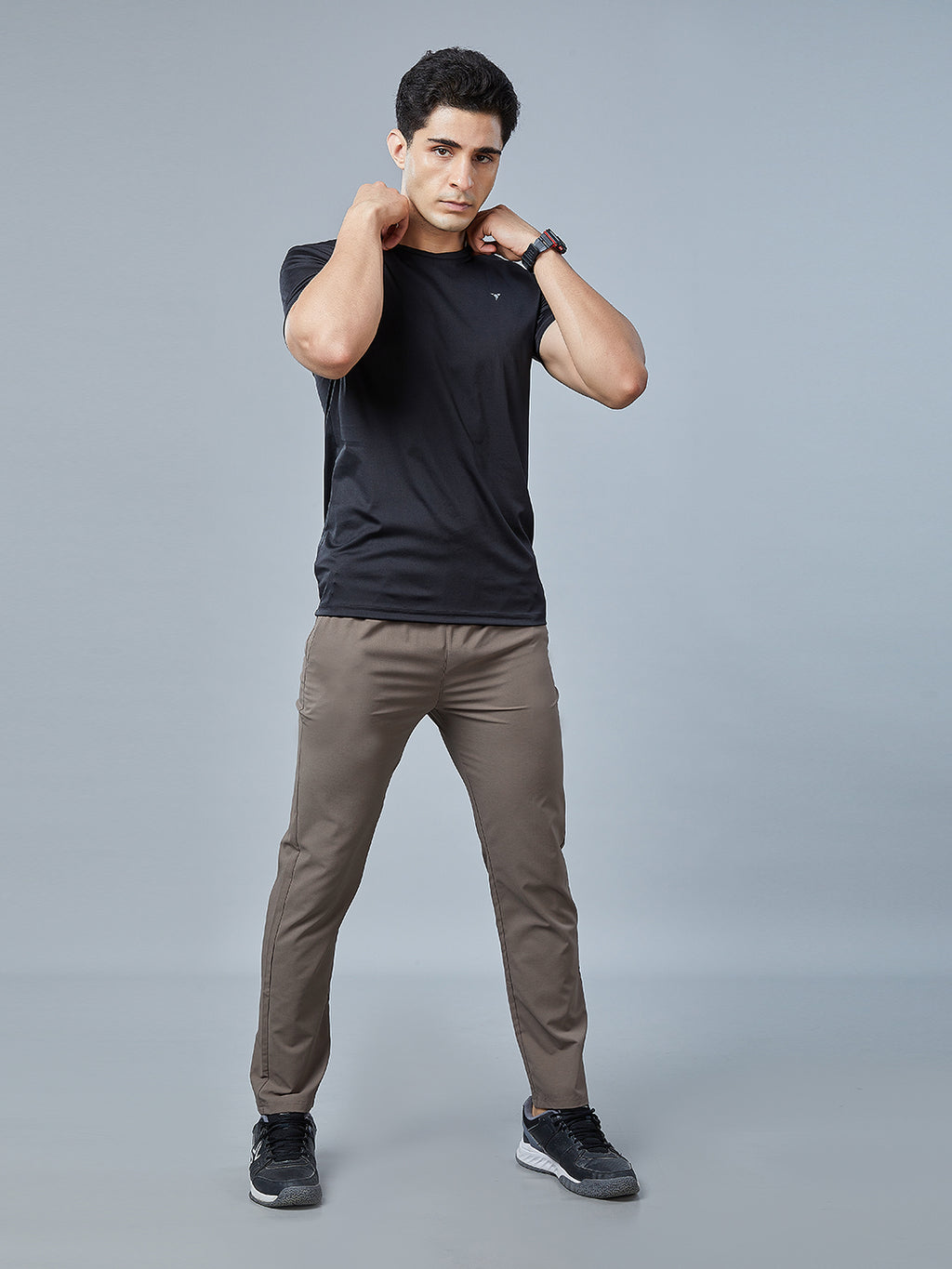 Men's Regular Fit Track Pants Pockets with RACE