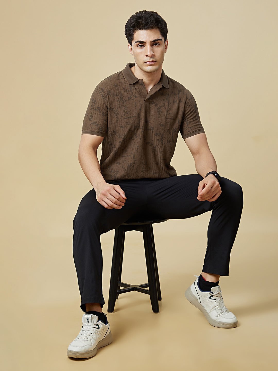 Men Regular Fit Polo T-Shirt with Supreme