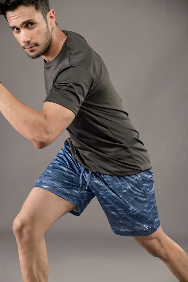 Men Printed Regular Fit Active Shorts with Funky