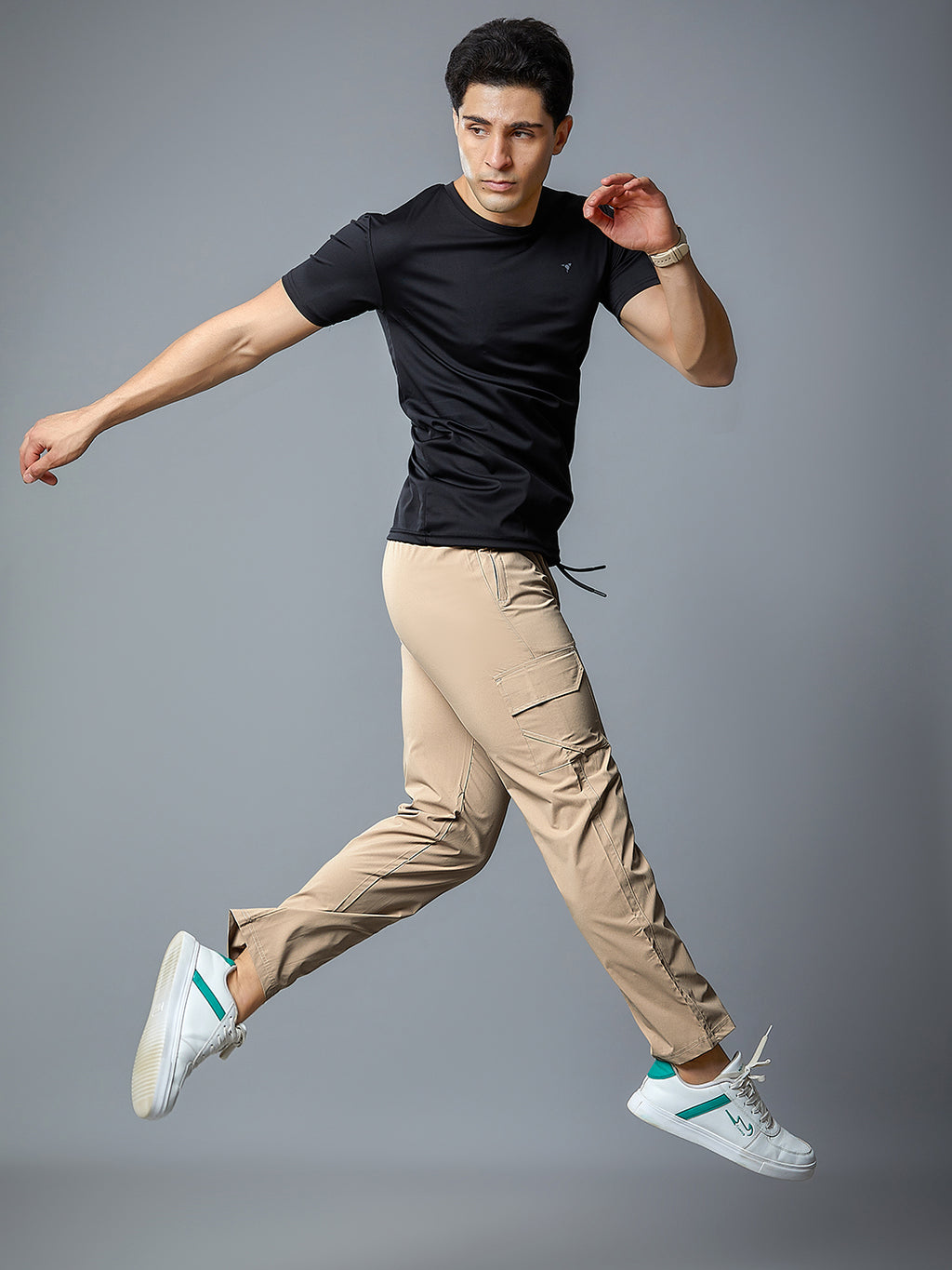 Men Regular Fit Cargo Pants with PILOT