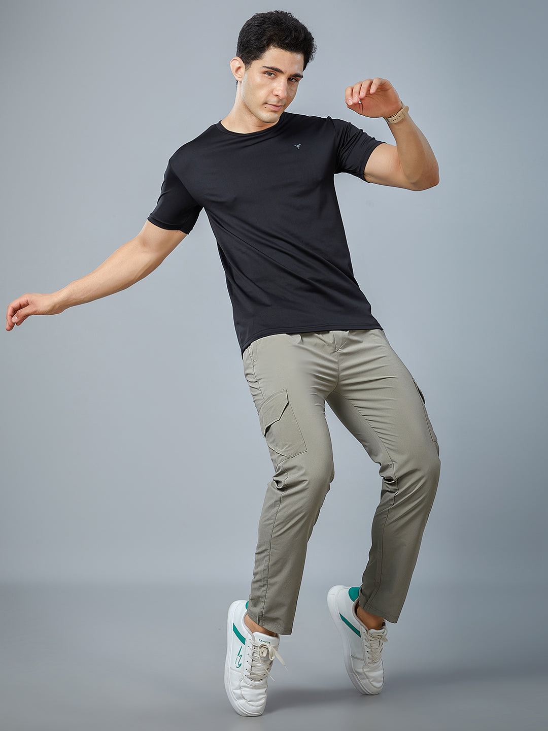 Men Regular Fit Cargo Pants with PILOT