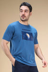 Men Regular Fit Printed Round Neck Tee