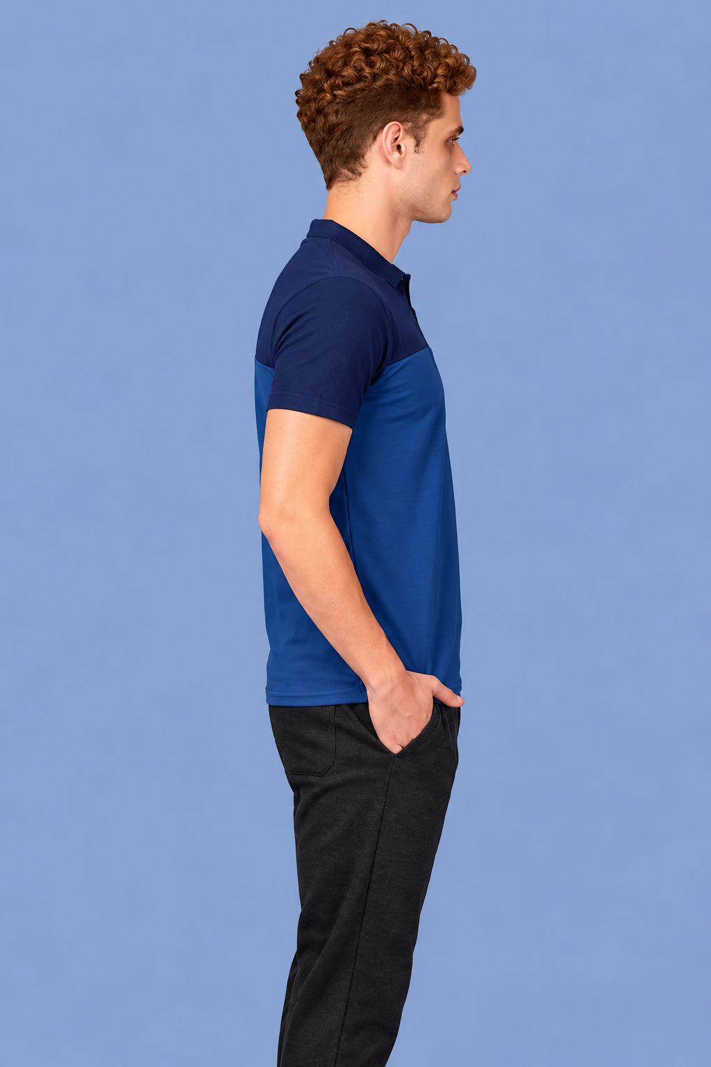 Men Slim Fit Polo T-Shirt with Spring