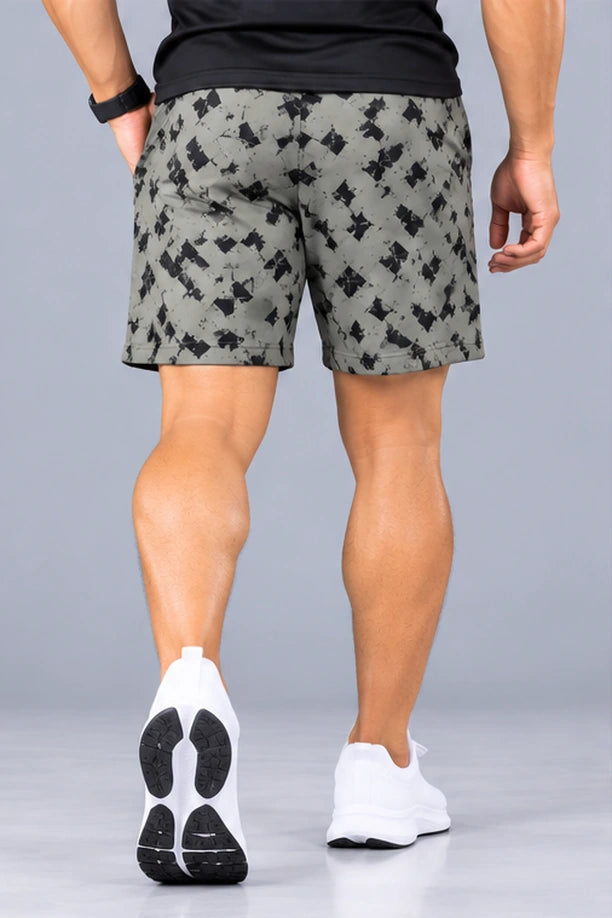 Men Printed Regular Fit Active Shorts with Funky
