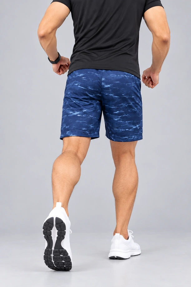 Men Printed Regular Fit Active Shorts with Funky