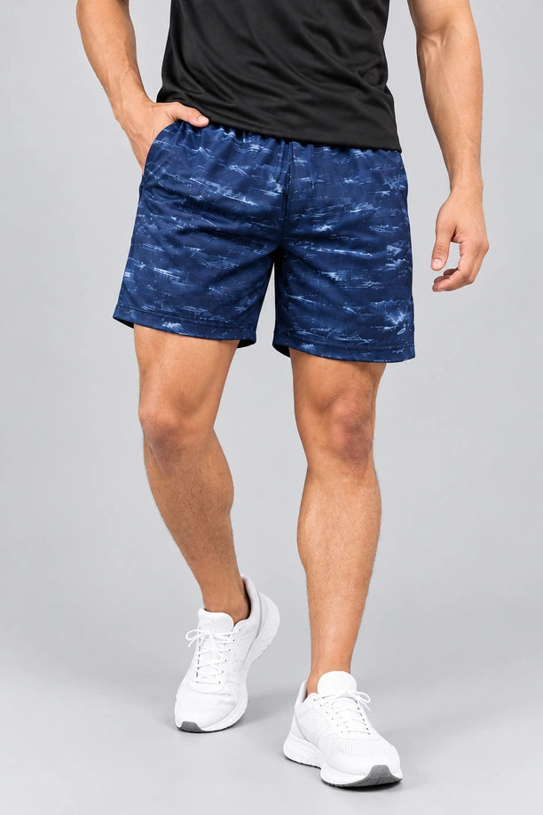 Men Printed Regular Fit Active Shorts with Funky