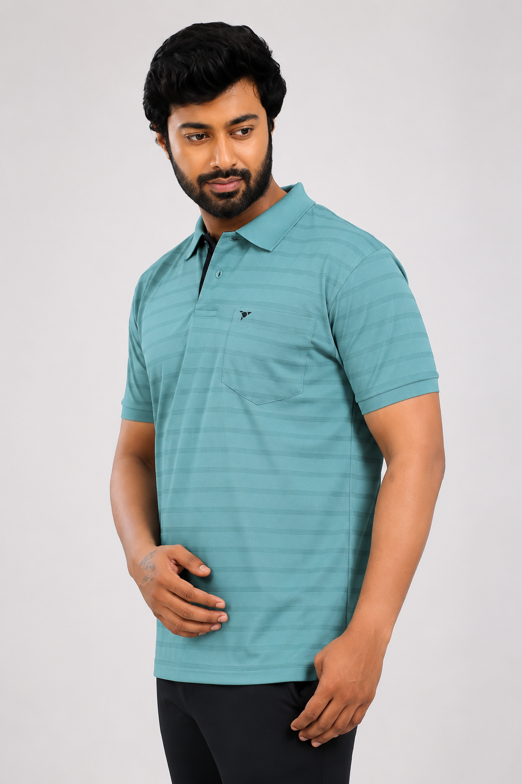 CRAZY MATTY COMFORT FIT T SHIRT - LIGHT TEAL