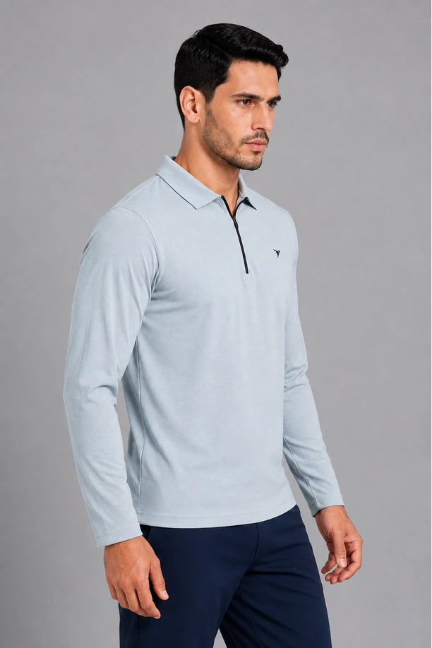CRAZY BUZZ FULLSLEEVE T SHIRT | LIGHT GREY
