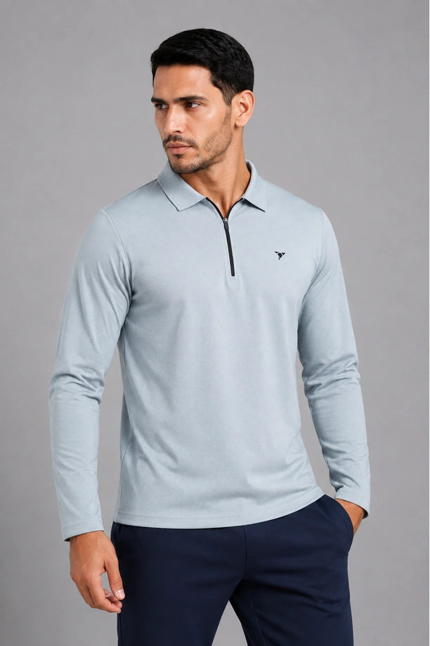 CRAZY BUZZ FULLSLEEVE T SHIRT | LIGHT GREY