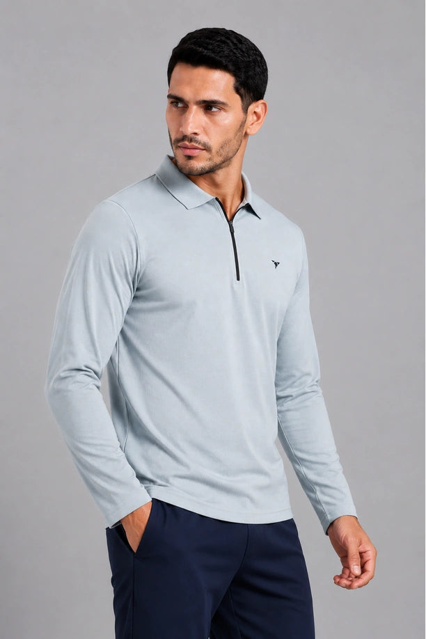 CRAZY BUZZ FULLSLEEVE T SHIRT | LIGHT GREY