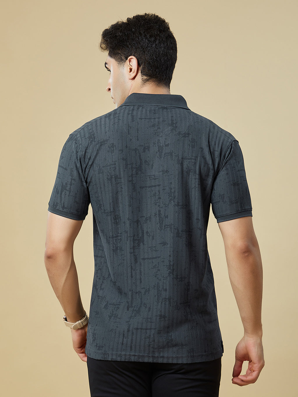 Men Regular Fit Polo T-Shirt with Supreme