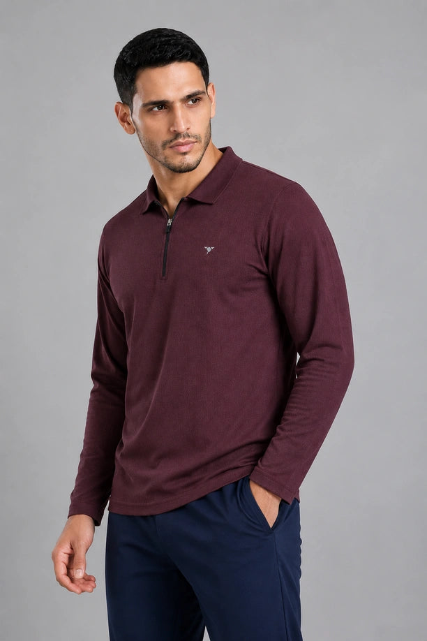 CRAZY BUZZ FULLSLEEVE T SHIRT | MAROON