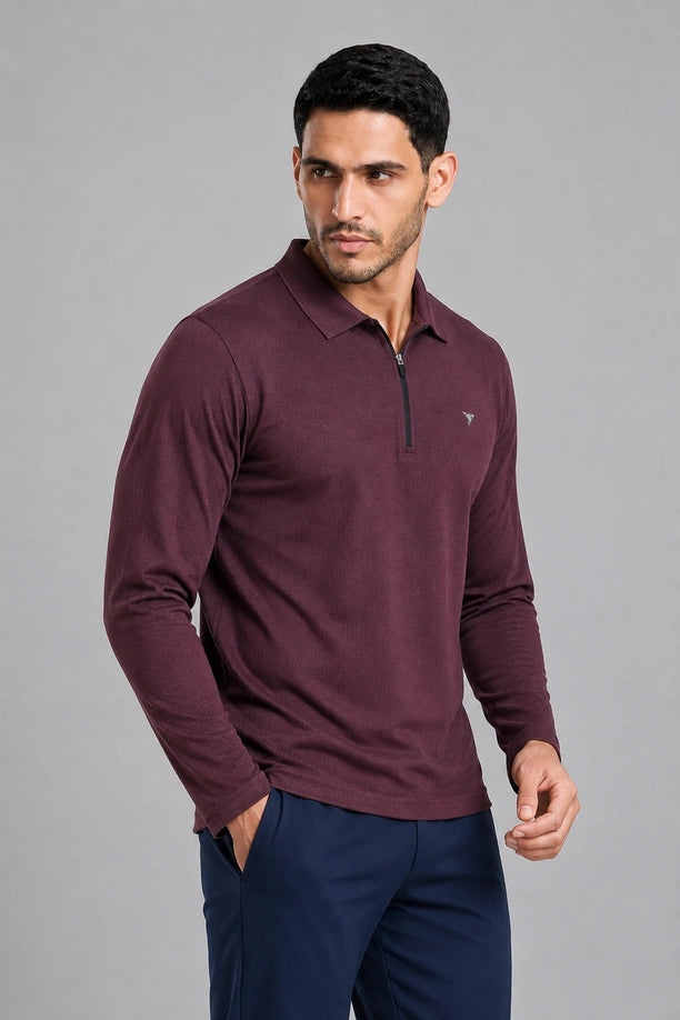 CRAZY BUZZ FULLSLEEVE T SHIRT | MAROON